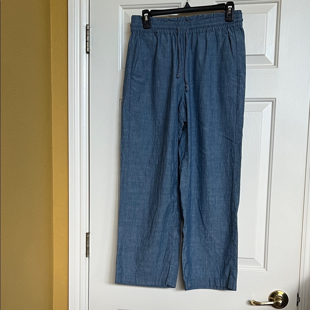 J. Crew Pull on wide leg pants 
( 100% Cotton)